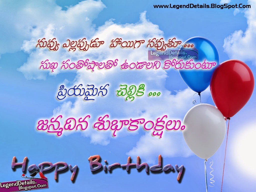 telugu birthday wishes